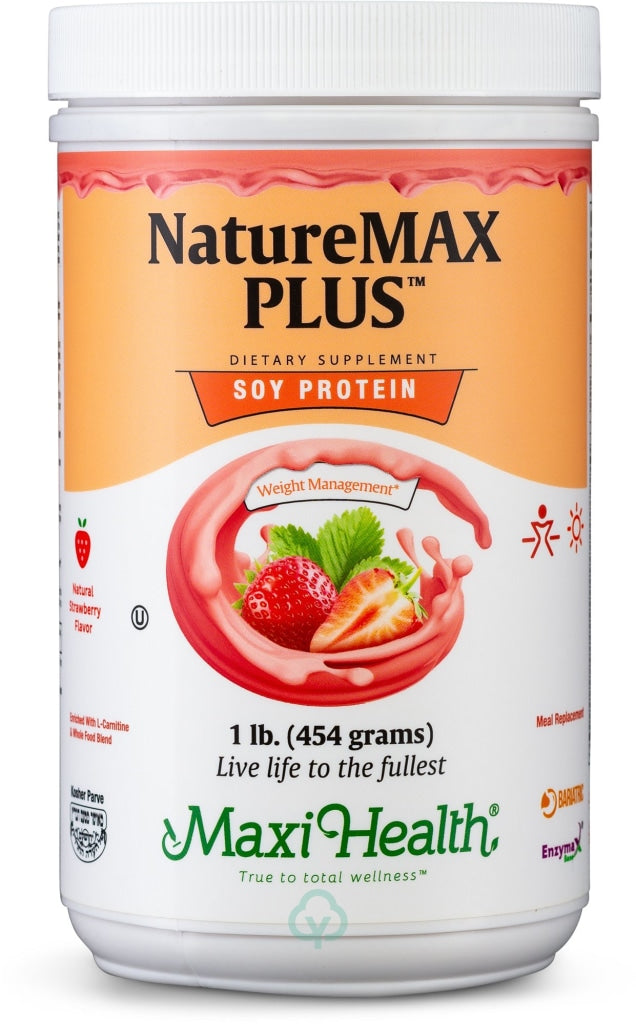Maxi Health Naturemax Plus Strawberry (Soy) 1 Lb Weight Managment