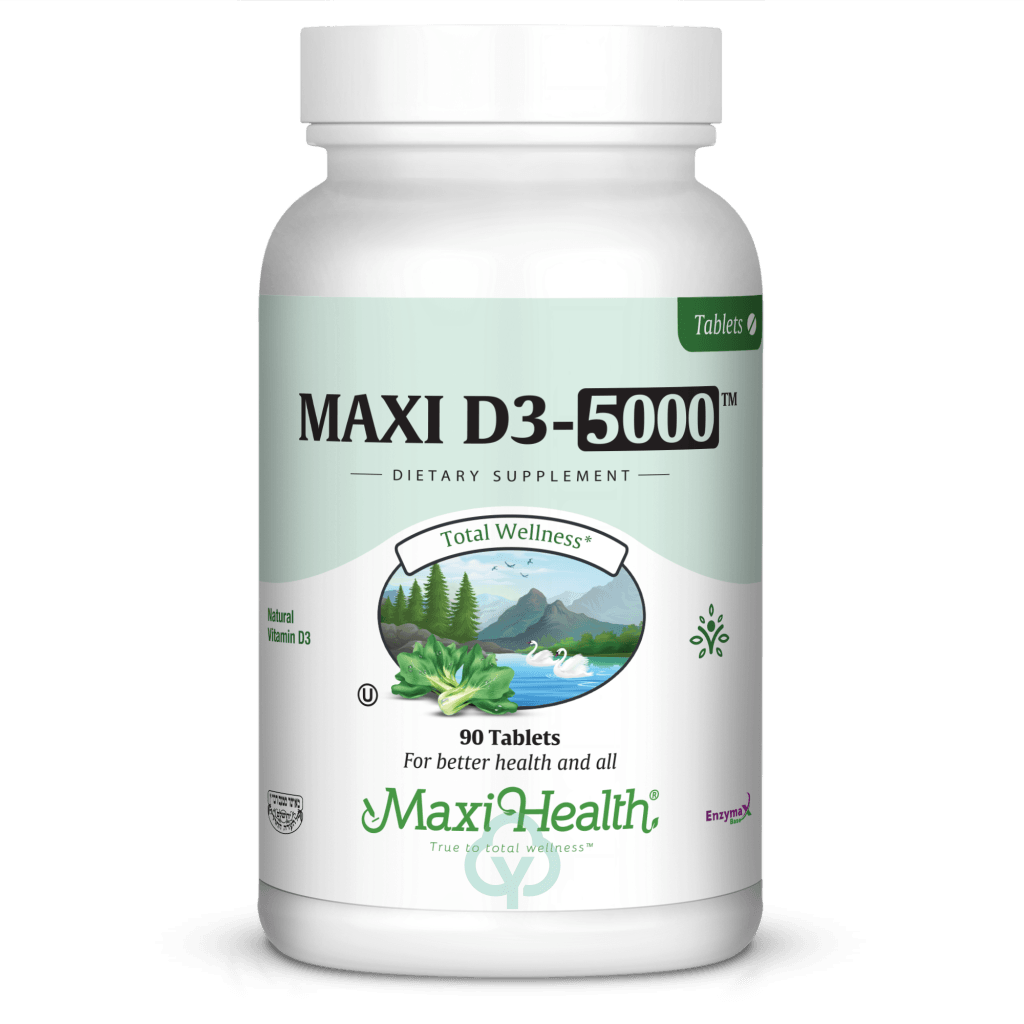 Maxi Health Vitamin D3 5000 Iu Tablets 90 Tabs Total Wellness