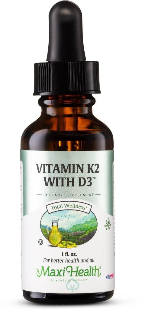 Maxi Health Vitamin K2 With D3 1 Fl Oz Total Wellness