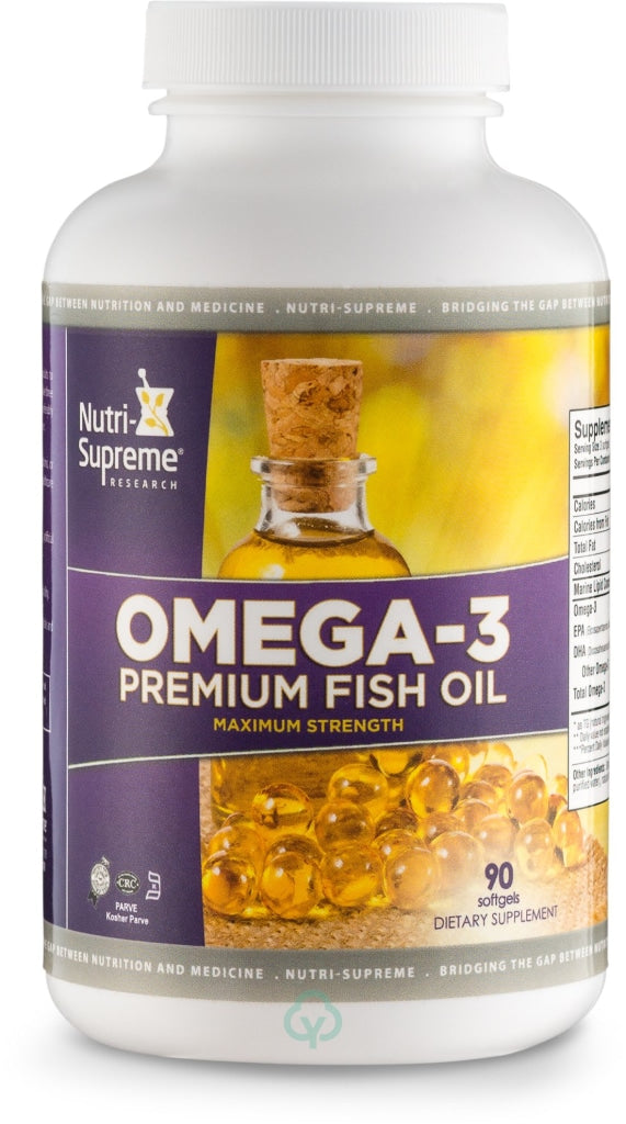 Nutri Supreme Omega- Premium- Maximum Strength 90 Softgels Brain Support
