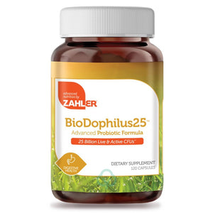 Zahler Biodophilus 25B 120 Capsules Probiotic