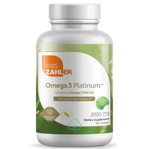 Zahler Omega 3 Platinum 180 Softgels Advanced Health