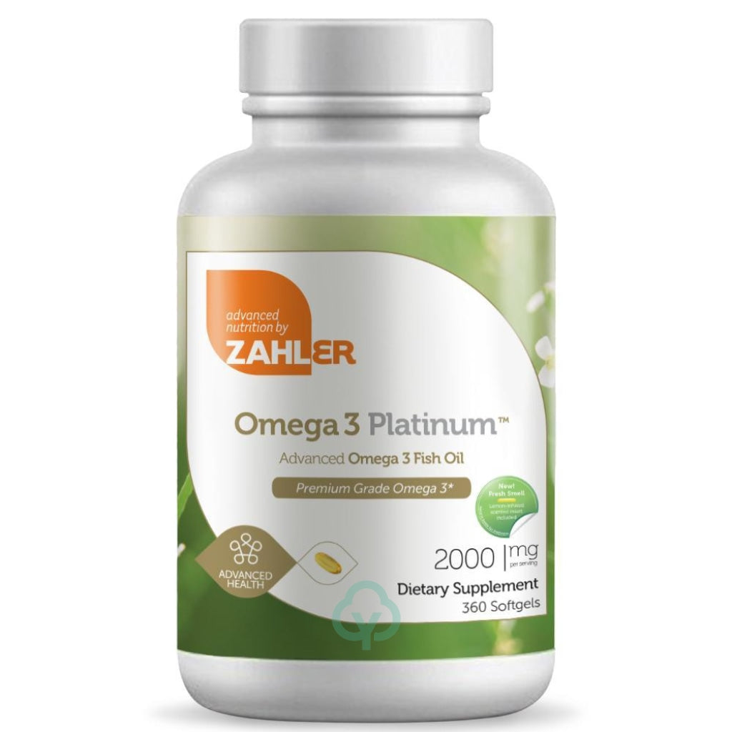 Zahler Omega 3 Platinum 360 Softgels Advanced Health