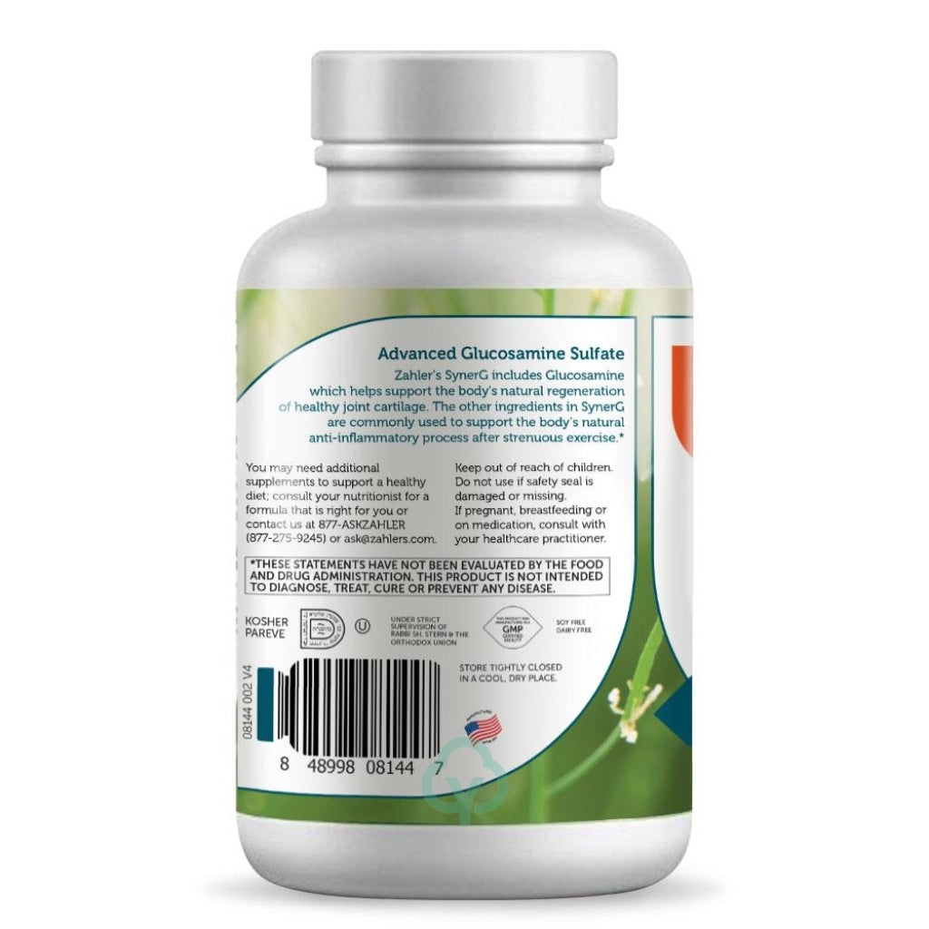 Zahler Synerg (120) Capsules Bone And Joint