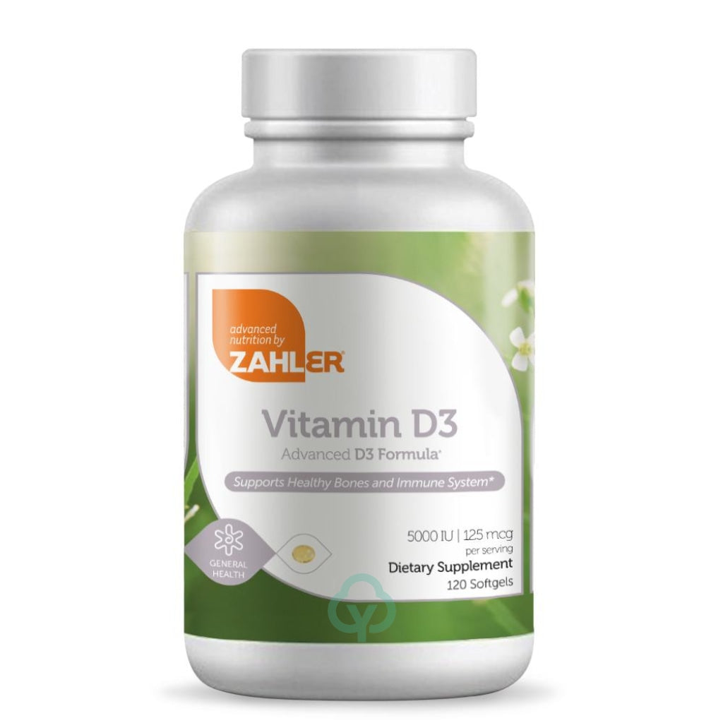 Zahler Vitamin D3 5000 Iu 120 Softgels General Health